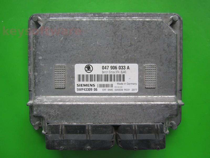 ECU Skoda Fabia 1.4 047906033A 5WP43309 SIMOS 3PA ATZ