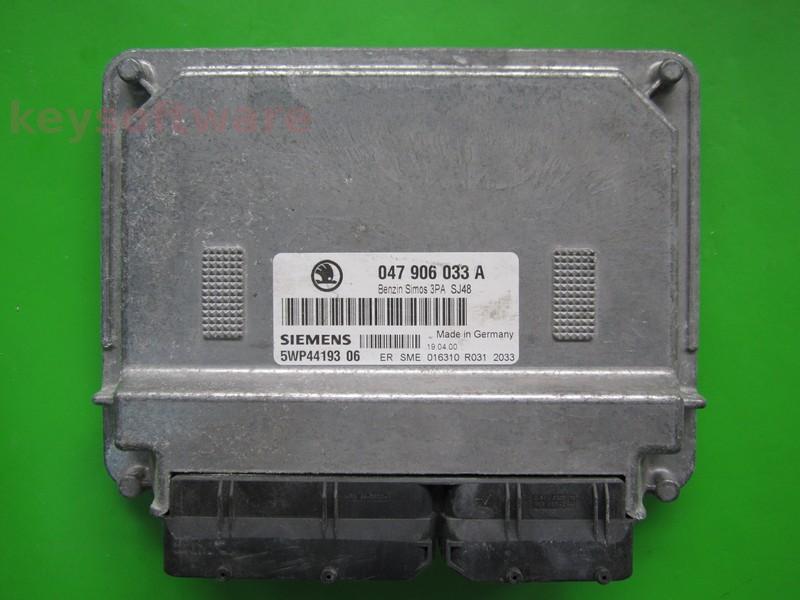 ECU Skoda Fabia 1.4 047906033A 5WP44193 SIMOS 3PA ATZ