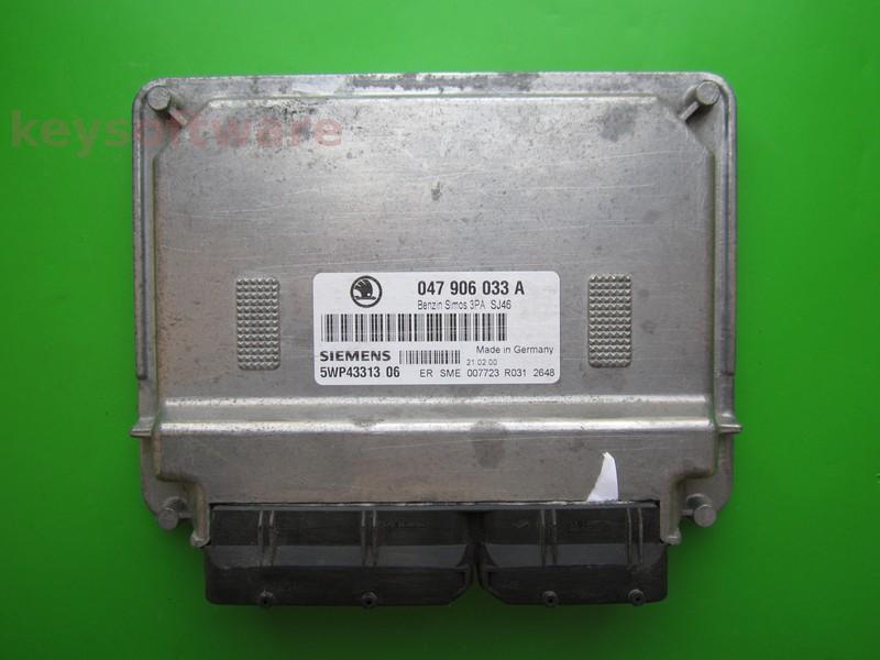 ECU Skoda Fabia 1.4 047906033A 5WP43313 SIMOS 3PA ATZ
