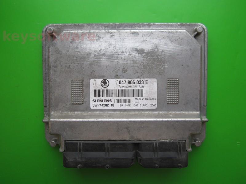 ECU Skoda Fabia 1.4 047906033E 5WP44202 SIMOS 3PA AZF {+