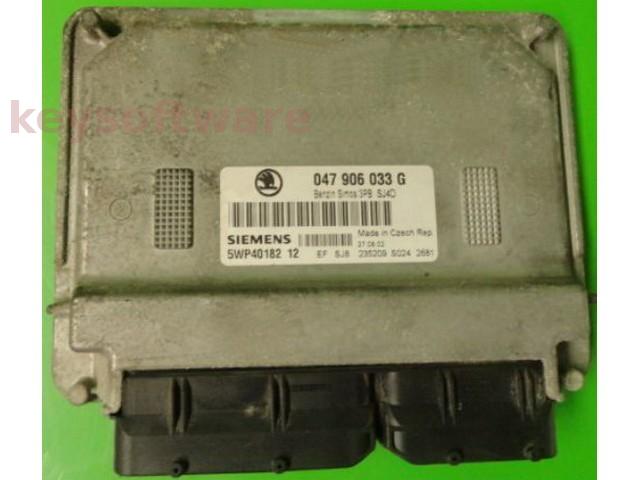ECU Skoda Fabia 1.4 047906033G 5WP40182 SIMOS 3PB {