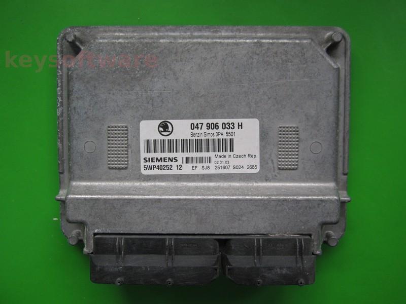 ECU Skoda Fabia 1.4 047906033H 5WP40252 SIMOS 3PA AQW
