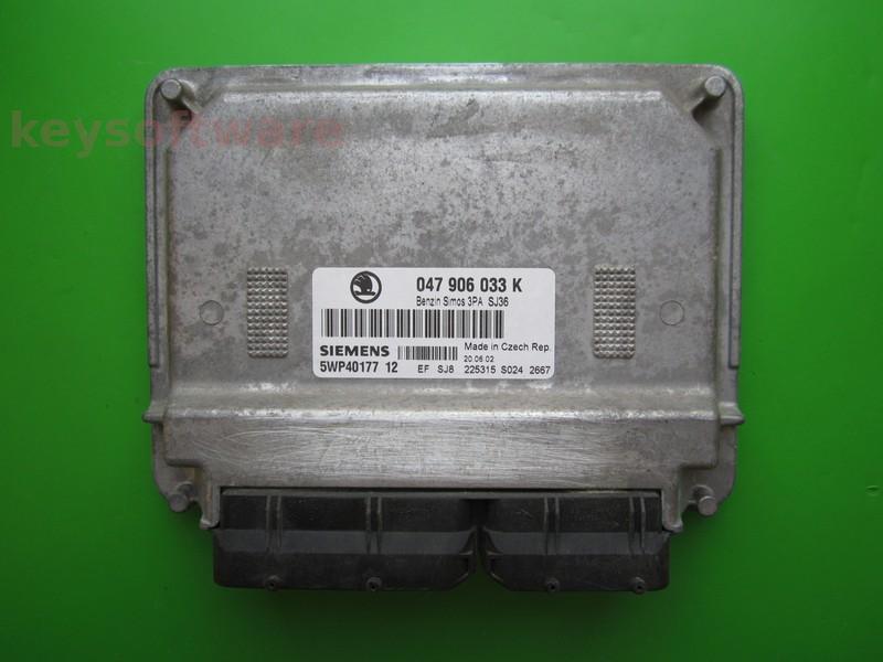 ECU Skoda Fabia 1.4 047906033K 5WP40177 SIMOS 3PA