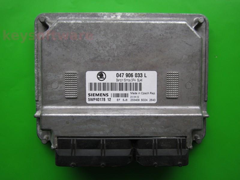 ECU Skoda Fabia 1.4 047906033L 5WP40178 SIMOS 3PA