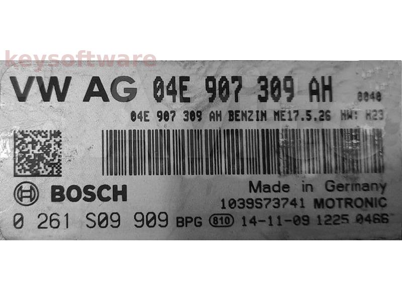 ECU Skoda Octavia 1.6 04E907309AH 0261S09909 ME17.5.26 {