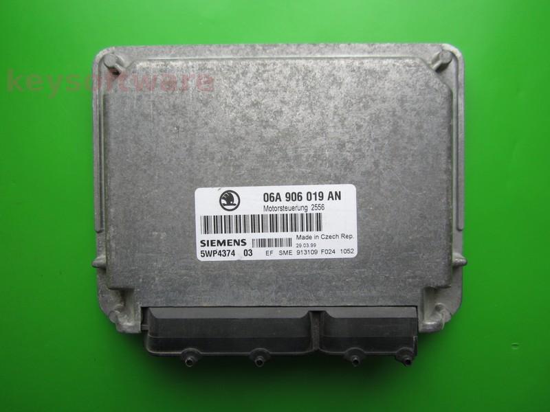 ECU Skoda Octavia 1.6 06A906019AN 5WP4374 SIMOS 2.1B AKL/AEH