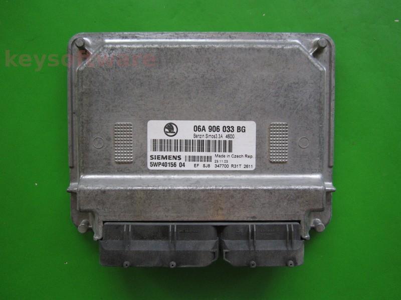 ECU Skoda Octavia 1.6 06A906033BG 5WP40156 SIMOS 3.3A BFQ +{