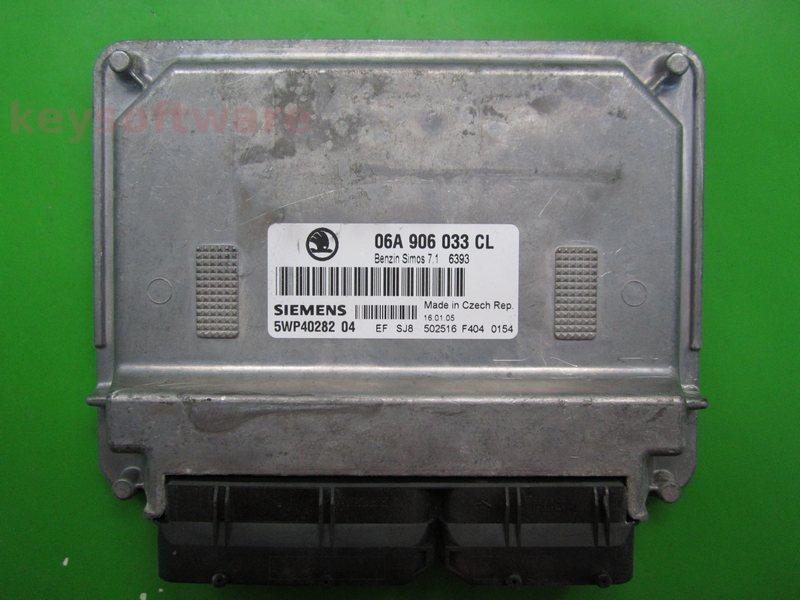 ECU Skoda Octavia 1.6 06A906033CL 5WP40282 SIMOS 7.1 BSE {+