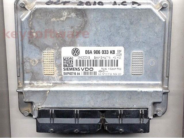 ECU Skoda Octavia 1.6 06A906033KB 5WP40716 SIMOS 7.1A BSE { +