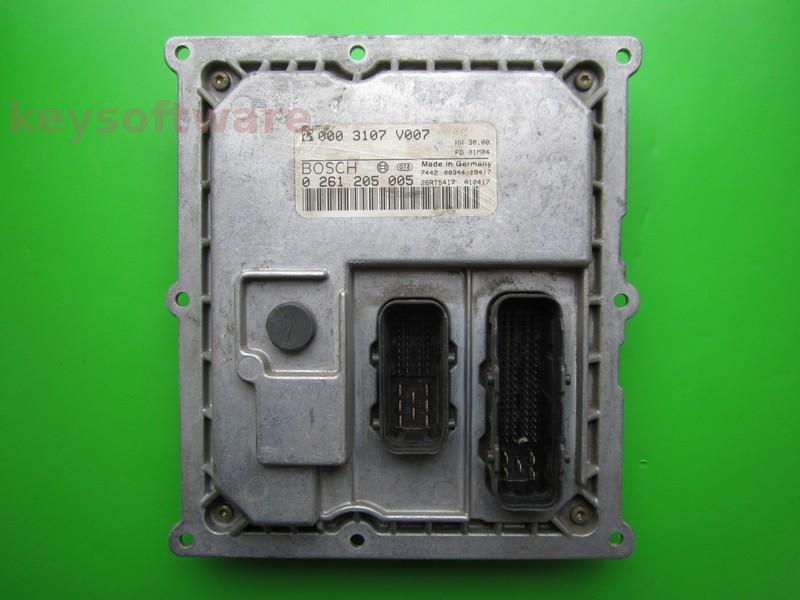 ECU Smart Fortwo 0.6 0003107V007 0261205005 MEG1.0