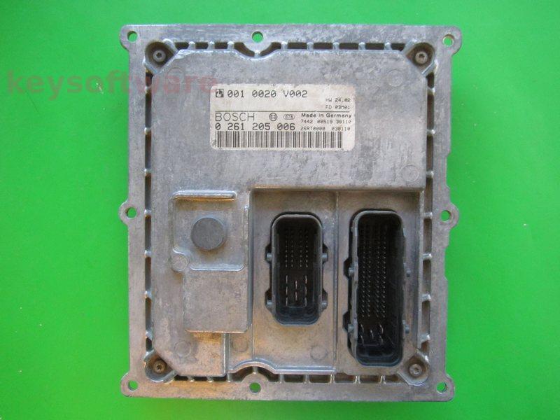 ECU Smart Fortwo 0.7 0010020V002 0261205006 MEG1.1 {