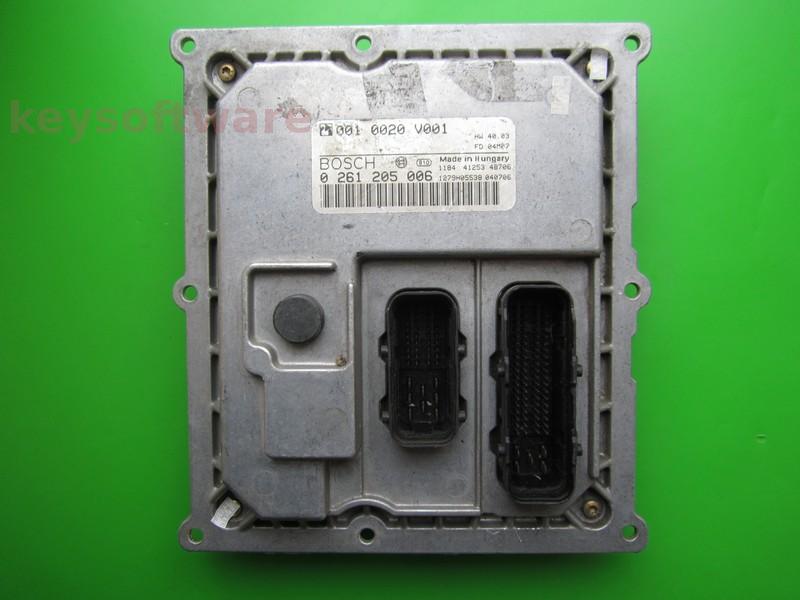 ECU Smart Fortwo 0.7 0010020V001 0261205006 MEG1.1 + }