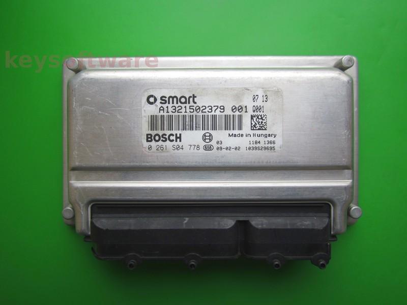 ECU Smart Fortwo 1.0 A1321502379 0261S04778 ME7.7.0 }