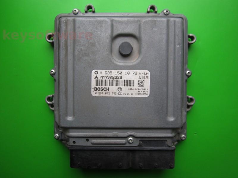 ECU Smart Forfour 1.5CDI A6391501079 0281012392 EDG16C33