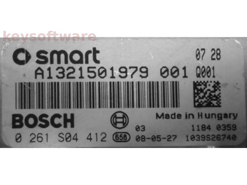 ECU Smart Fortwo 1.0 A1321501979 0261S04412 ME7.7.0 {