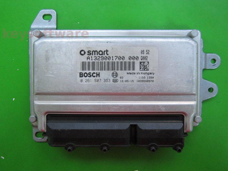 ECU Smart Fortwo 1.0 A1329001700 0261S07353 ME7.0.0