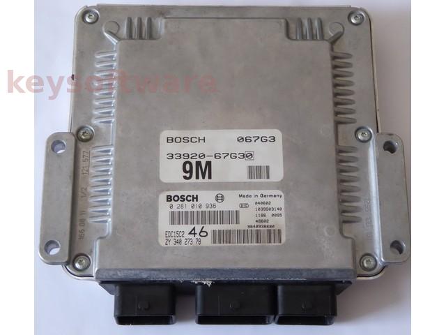 ECU Suzuki Grand Vitara 2.0HDI 33920-67G3 0281010936 EDC15C2 {+