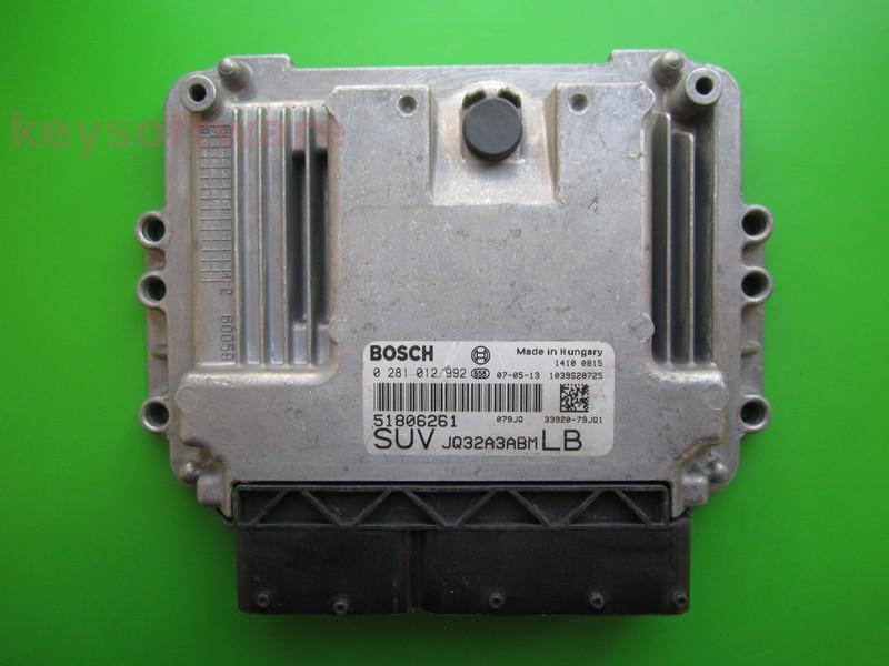 ECU Suzuki SX4 1.9DDIS 33920-79JQ1 0281012992 EDC16C39