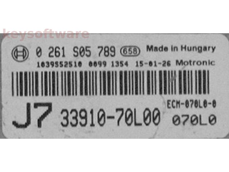 ECU Suzuki Swift 1.6 33910-70L00 0261S05789 ME19.9.51