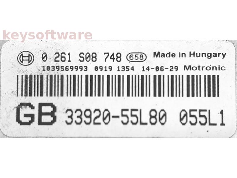 ECU Suzuki SX4 1.6 33920-55L80 0261S08748 ME17.9.51 {