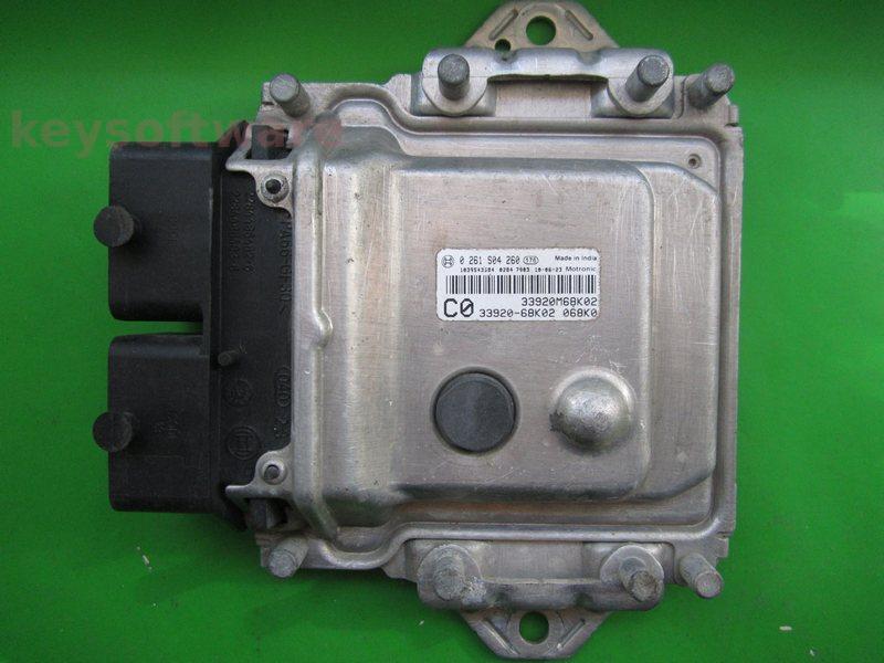 ECU Suzuki Alto 1.0 33920-68K02 0261S04260 ME17.9.5