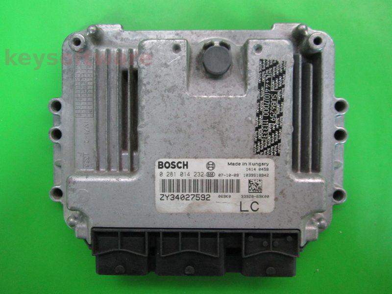 ECU Suzuki SX4 1.6D ZY34027592 0281014232 EDC16C34