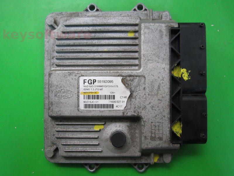 ECU Suzuki Ignis 1.3DDIS 55192095 7160002701 6JO.S1