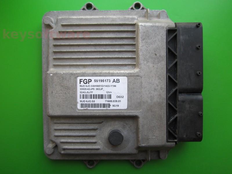 ECU Suzuki Swift 1.3DDIS 33920-62JP0 55195173 6JO.S5
