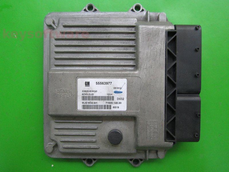 ECU Opel Agila 1.3DDIS 33920-51KQ1 55563977 6O2.W1 HW04D{