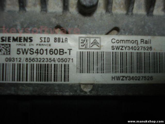 ECU Suzuki Vitara 2.0DDIS ZY34027526 5WS40160B-T SID801A {