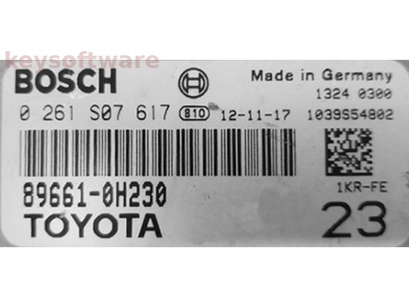 ECU Toyota Aygo 1.0 89661-0H230 0261S07617 ME7.9.52 {