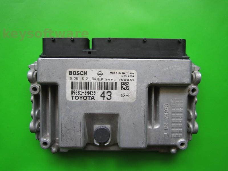 ECU Toyota Aygo 1.0 89661-0H430 0261S12194 ME17.9.52 }