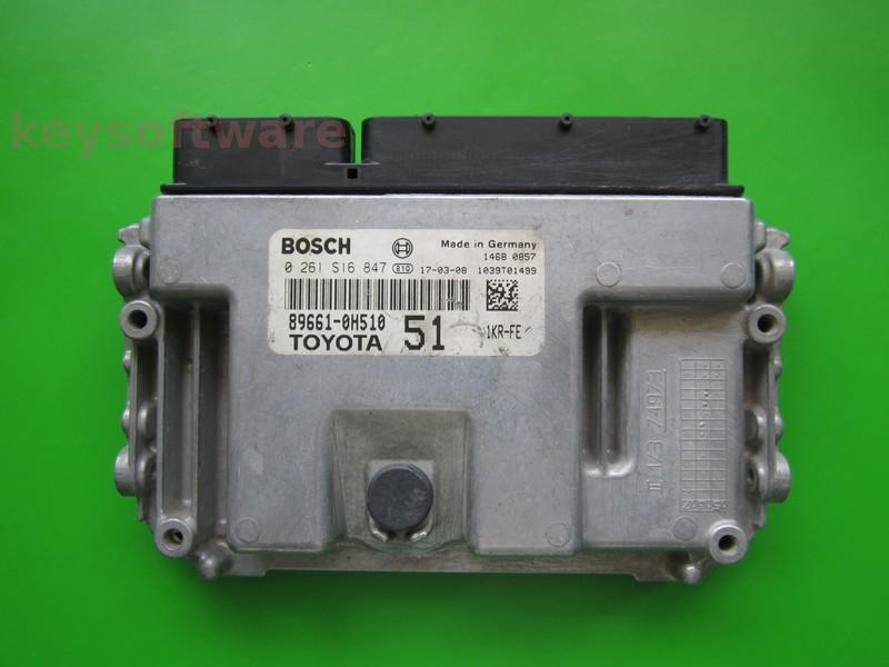 ECU Toyota Aygo 1.0 89661-0H510 0261S16847 ME17.9.52