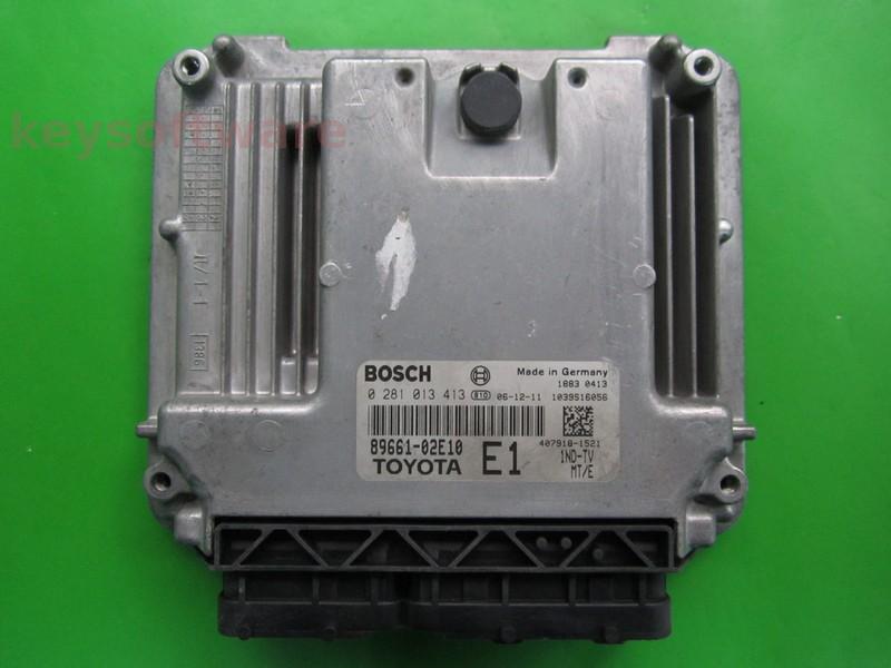 ECU Toyota Corolla 1.4D4D 89661-02E10 0281013413 EDC16C10