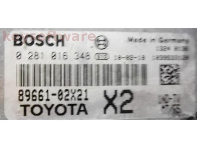 ECU Toyota Auris 1.4D4D 89661-02X21 0281016348 EDC17CP07 {