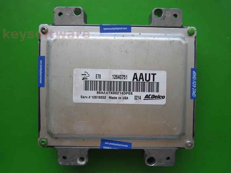 ECU Opel Astra J 1.6 12640751 AAUT ACDELCO E78