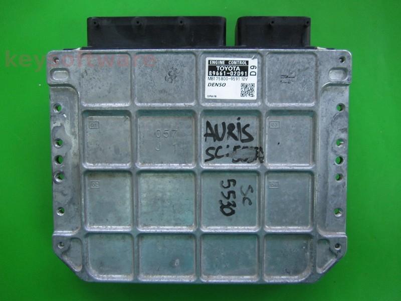 ECU Toyota Auris 2.0 89661-02D91 MB175800-9591