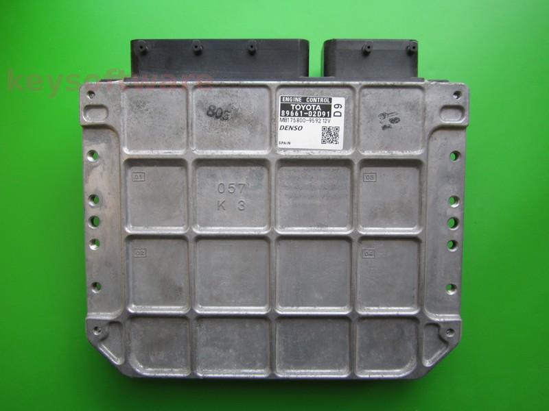 ECU Toyota Auris 2.0 89661-02D91 MB175800-9592