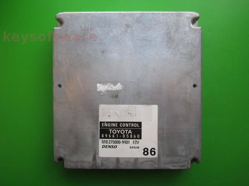 ECU Toyota Avensis 1.8 89661-05860 MB275000-9401