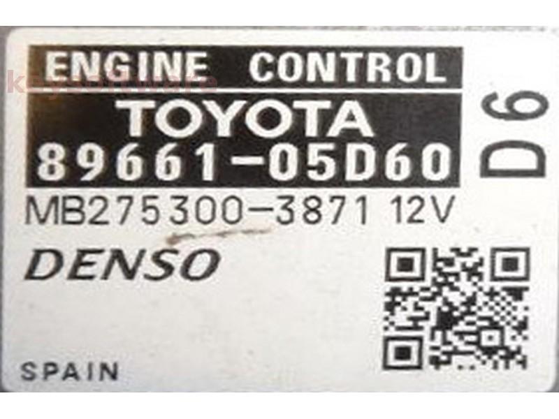 ECU Toyota Avensis 1.6 89661-05D60 MB275300-3871