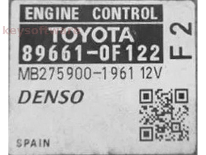 ECU Toyota Auris 2.0 89661-0F122 MB275900-1961 {