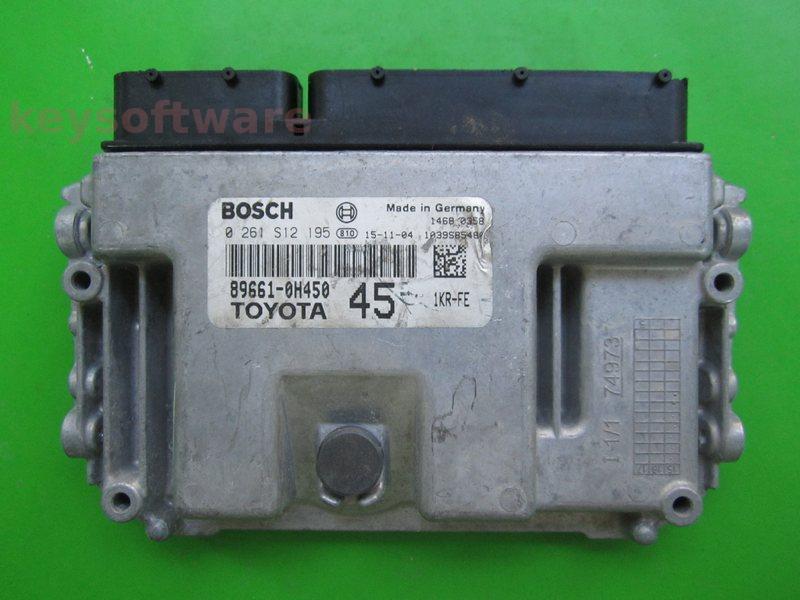 ECU Toyota Aygo 1.0 89661-0H450 0261S12195 ME17.9.52