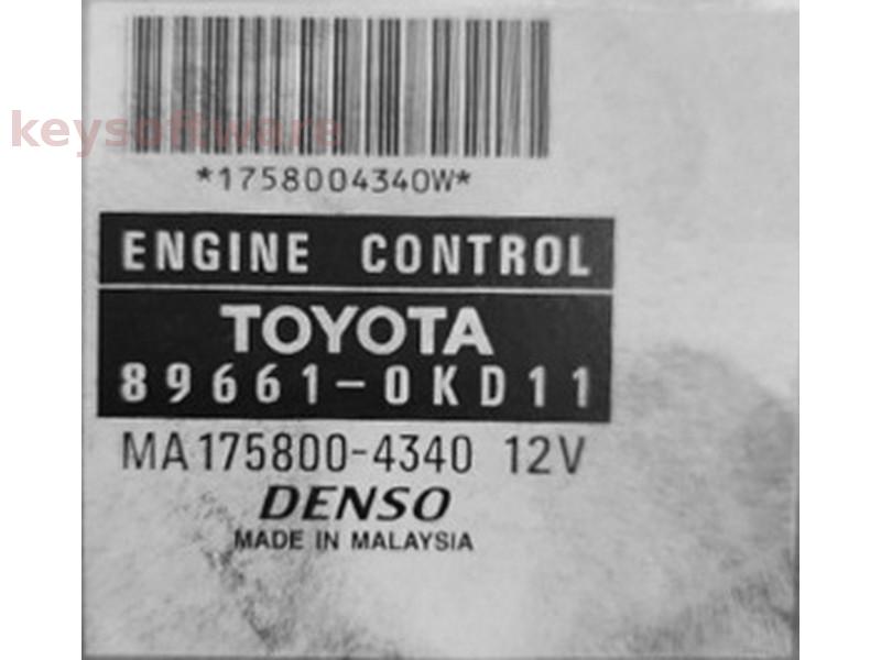 ECU Toyota Hilux 2.5D4D 89661-0KD11 MA175800-4340