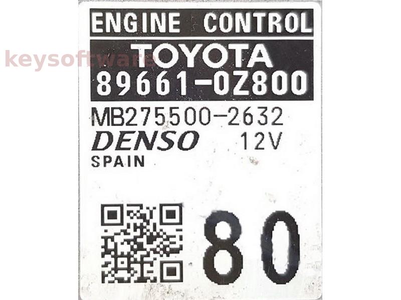 ECU Toyota Auris 1.3 Hibrid 89661-0Z800 27550-02632 {
