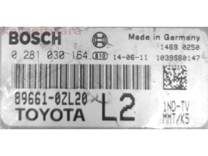 ECU Toyota Auris 1.4D4D 89661-0ZL20 0281030164 EDC17CP37 {