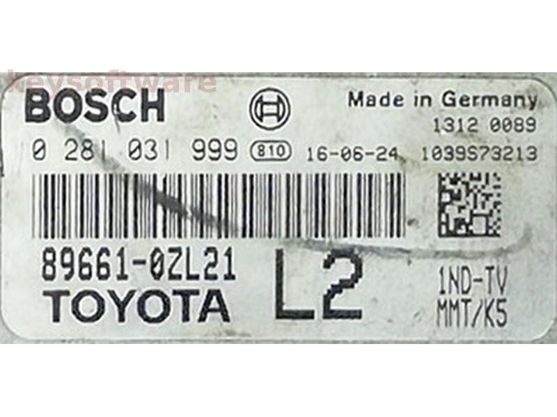 ECU Toyota Auris 1.4D4D 89661-0ZL21 0281031999 EDC17CP37 {