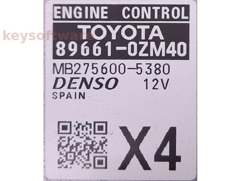 ECU Toyota Auris 1.3 89661-0ZM40 MB275600-5380 {