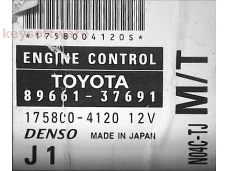 ECU Toyota 89661-37691 175800-4120 {
