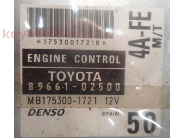 ECU Toyota Corolla 1.6 89661-02500 MB175300-1721 {