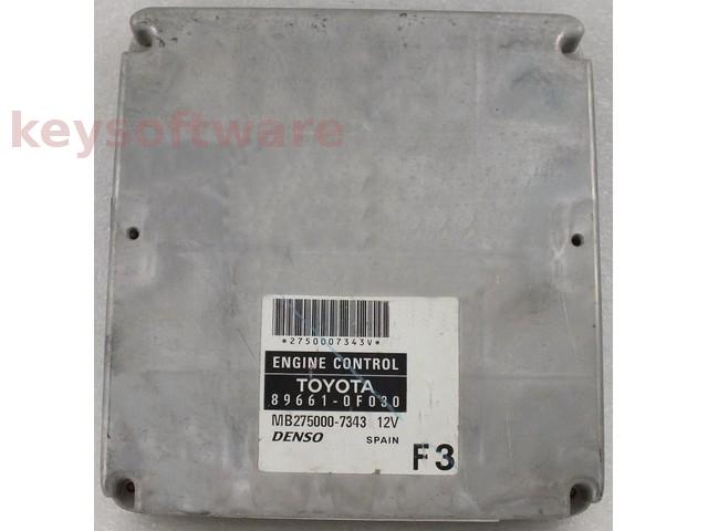 ECU Toyota Corolla 1.8 89661-0F030 MB27500-7343 {